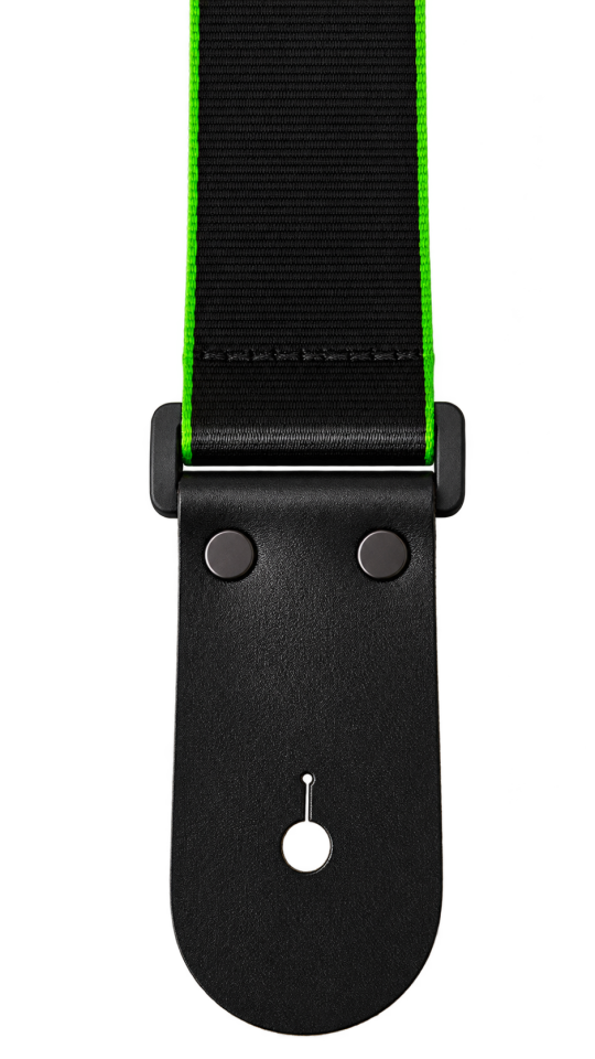 Medusa Green Edge Ayarlanabilir Omuz Korumalı Deri Uçlu Gitar Askısı