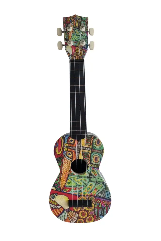 Hawaiian Kuş Desenli Soprano Ukulele